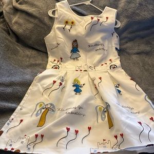 Brand new women Vintage dress with print women size L